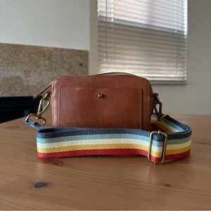 RARE NEW Madewell Rainbow Bag Strap - Adjustable Crossbody Striped